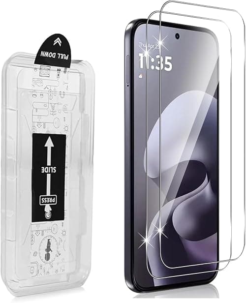 2 x Tempered Glass for Motorola Moto G67/G77, Automatic Dusting, 9H Hardness, Scratch-Resistant, Bubble-Free HD Transparent Screen Protector on Amazon.ae - Price Tracker