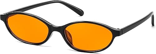 FEISEDY Retro Oval Cat Eye Sunglasses for Women 90s Narrow Lightweight Shades Y2k Trendy Sun Glasses B0257 on Amazon.ae - Price Tracker