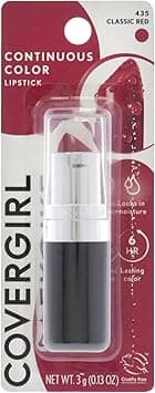 COVERGIRL Continuous Color Lipstick Classic Red 435, 13 oz (packaging may vary) on Amazon.ae - Price Tracker