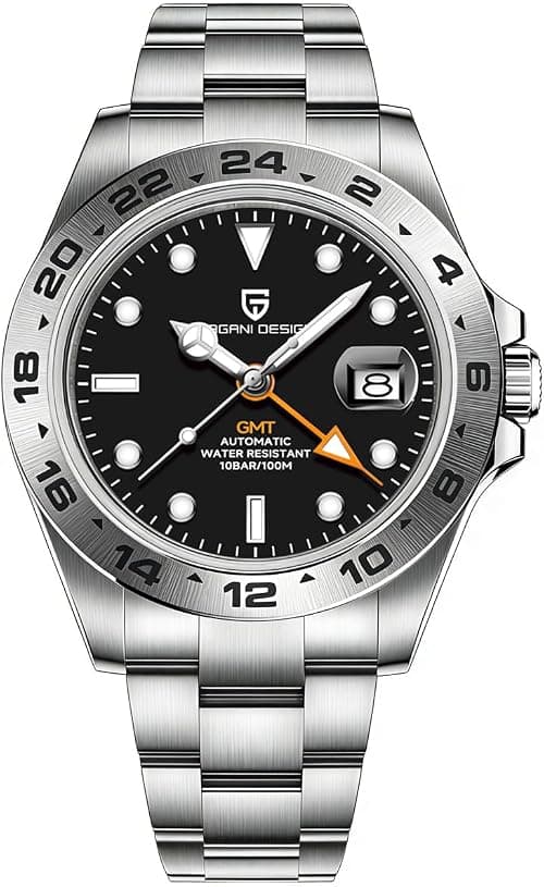 Pagani Design Herren-Armbanduhr, automatisch, mechanisch, GMT, 42 mm, Sport, wasserdicht, Edelstahl, Saphirglas on Amazon.ae - Price Tracker