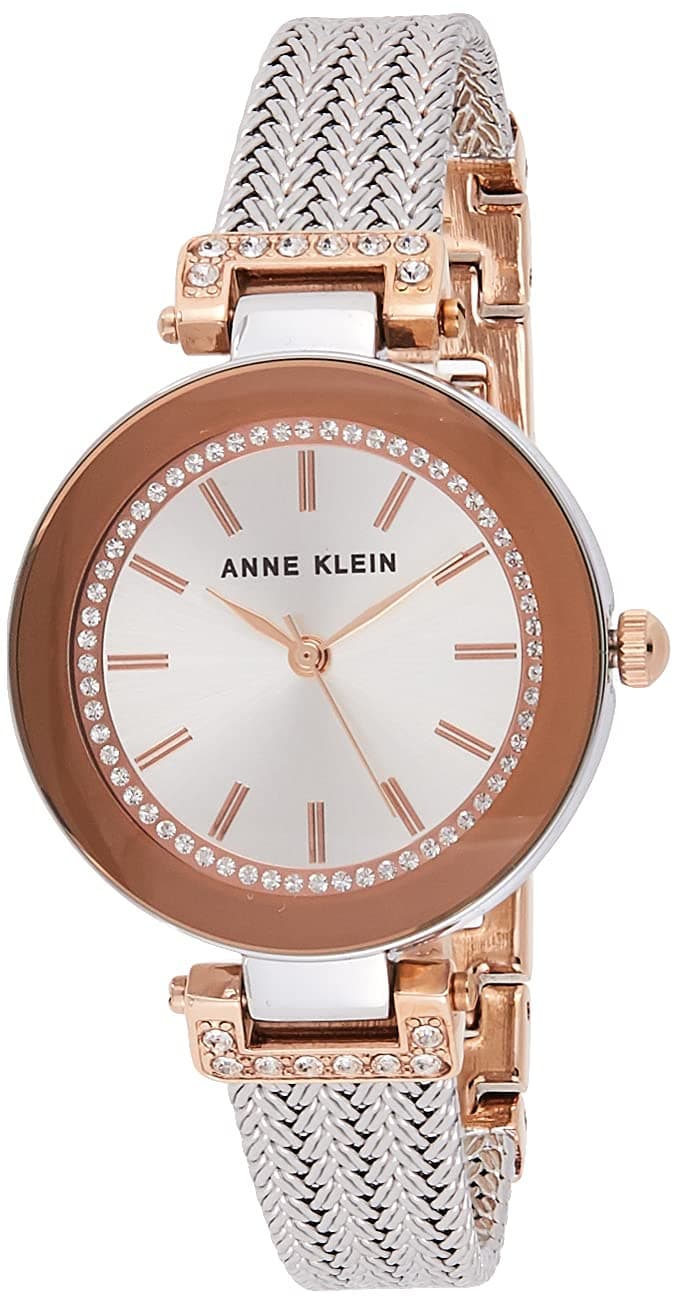 Anne Klein Women's Premium Crystal Accented Mesh Bracelet Watch on Amazon.ae - Price Tracker