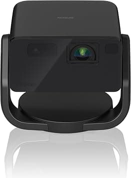 Epson EF-22 Mini Smart Laser Projector with Swivel stand, Full HD, 1000 Lumens, 150 Inch Display with HDR, Google TV, Dolby Atmos Sound, Gaming & Home Cinema – Onyx Black على Amazon.ae - متتبع الأسعار