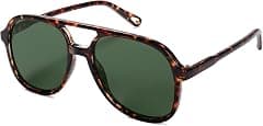 SOJOS Retro Vintage Polarized Sunglasses Double Bridge Brow Bar Square Aviators SJ2174 - Amazon.ae Price Tracker