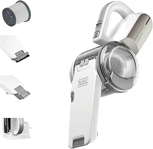 BLACK + DECKER Dustbuster pivot 21.6 wh Pivoting Nozzle, Compact Cordless Vacuum, Ideal for Home & Car, Easy Storage, Champagne/White - PV1420L-B5 on Amazon.ae - Price Tracker