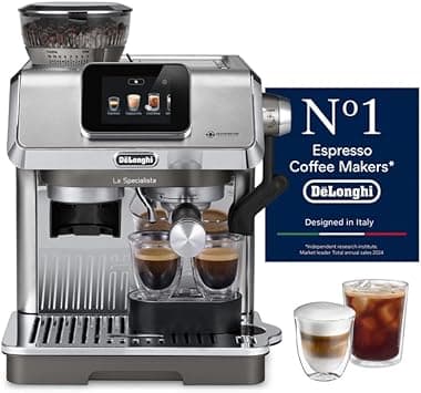 De'Longhi Barista Coffee Machine LA SPECIALISTA TOUCH Cold Brew Semi-Automatic Espresso Machine with Cold Extraction, Color Touch Screen, Barista Kit, Built-in Grinder, Milk Frother, 15 Bar EC9455.M on Amazon.ae - Price Tracker