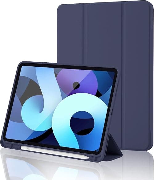 iPad 10th Generation Case 2022 with Pencil Holder iPad 10.9 Inch Case 2022, Soft TPU Back 10th Gen Cover iPad Protective Smart Trifold Stand Case for iPad 10 Generation, Auto Wake/Sleep, Navy Blue على Amazon.ae - متتبع الأسعار