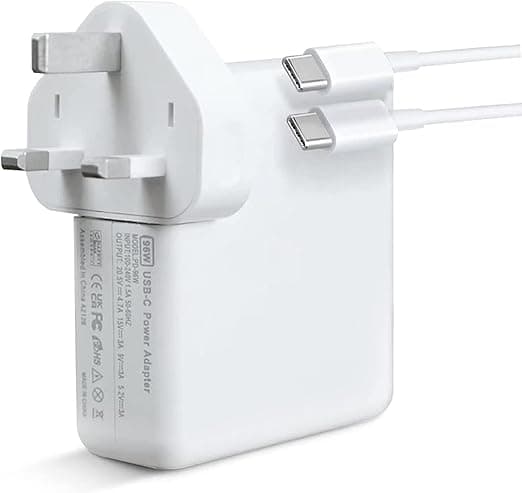 96W Type C Macbook Pro-Air Fast Replacement Charger, Power Adapter Compatible with 13, 14, 15, 16 Inch 2016/17/18/19/20 Model Laptops, Tabs &amp; Smartphones, Thunderbolt Charger with 6ft USB C Cable on Amazon.ae - Price Tracker