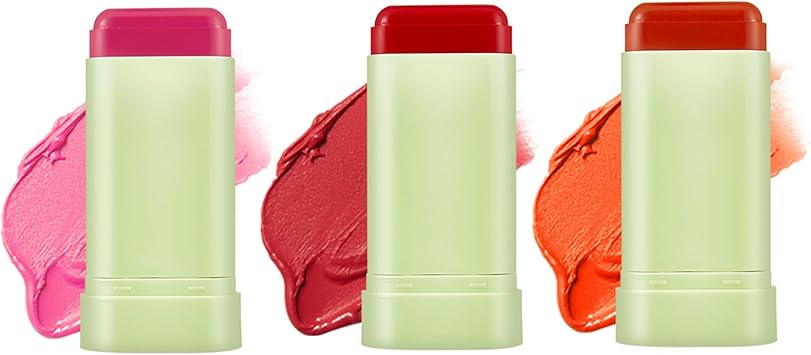 3 Pcs Blush Sticks, 3 Colors Cream Makeup Blush Wand Set, Multi-Use Solid Blush Stick for Long-Lasting Waterproof Moisturizer, Blendable Blush Contour Stick for Eyes Lips Cheek on Amazon.ae - Price Tracker