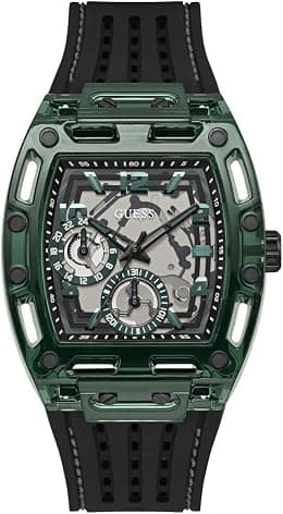 Green and Black Silicone Multifunction Watch - Best Deal Finder