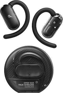soundcore V40i by Anker, Open-Ear Headphones, Crystal Clear Design, 4 Adjustable Positions for Every Ear Size, Richer Bass, IP55, 21-Hour Playtime, AI Clear Calls, Bluetooth 5.4, App Control | Lidless Case, 4 Adjustable Positions for Every Ear Size, AI Clear Calls, Richer Bass, IP55, 21H Playtime, Bluetooth 5.4 on Amazon.ae - Price Tracker
