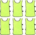 Toyvian Scrimmage Team Practice Vests Green Sports Training Pinnies Jerseys for Children Youth Sports Basketball Soccer Football Volleyball 6pcs - Best Deal Finder