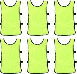 Toyvian Scrimmage Team Practice Vests Green Sports Training Pinnies Jerseys for Children Youth Sports Basketball Soccer Football Volleyball 6pcs - Best Deal Finder