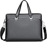 Men’s Leather Laptop Bag 15 Inch Unisex Laptop Briefcase Crossbody Messenger Shoulder Bag with Strap Durable Stylish Bag Ideal for Business Travel Office School Daily Use Black - Amazon.ae Price Tracker