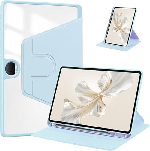 NESLIN Hybrid Case Compatible with Honor Pad 9 12.1 Inch 2024 Cover, Clear Acrylic Multi-Angle Hard PC Case with Pen Holder Protective Stand Cover Compatible with Honor Pad 9 12.1 Inch 2024 (Blue) على Amazon.ae - متتبع الأسعار
