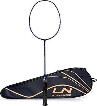Li-Ning G-Force Superlite Max 10 Carbon Fibre Badminton Racket with Free Full Cover(80 Grams, 28 Lbs) (Navy/Silver/Red) على Amazon.ae - متتبع الأسعار