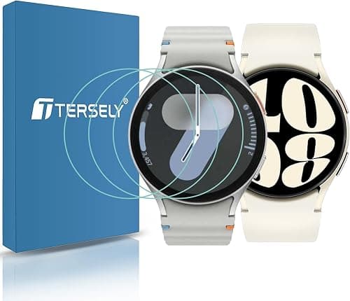 T Tersely 3 Pack Tempered Glass Screen Protector for Samsung Watch 44MM | 9H Hardness for Galaxy Watch 7/6/5/4 44MM HD Clear Scratch Resistant Film on Amazon.sa - Price Tracker