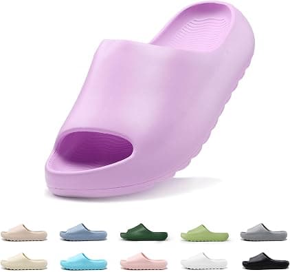 Cloud Slides for Kids,Pillow Slippers Open Toe Comfy Soft Garden Shoes for Girls Boys,Kids EVA Non-Slip Beach Shoes Bathroom Lightweight Sandals Cushioned Thick Sole Sandals on Amazon.ae - Price Tracker