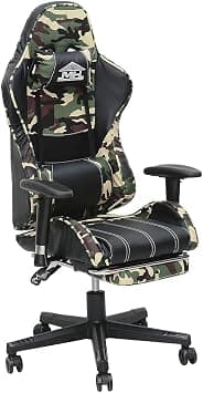 Multi Home Furniture Army & Black Gaming Chair | Ergonomic Chair High Recliner Chair with Adjustable Headrest & Footrest | Gaming Chair with Lumbar Support & Back Support | PU Leather Swivel Chair on Amazon.ae - Price Tracker