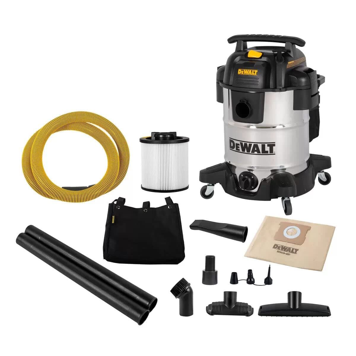 DEWALT Wet & Dry Industrial Vacuum Cleaner 38L 2.1m Hose Household Cleaning on Amazon.ae - Price Tracker