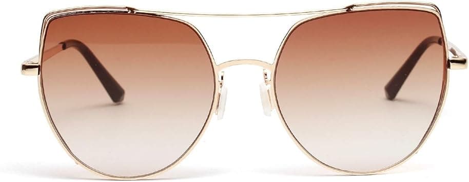 Cat Eye Alloy Sunglasses Retro Style Personality Big Frame UV Protection Fashion Wild Sunglasses for Women (Color : TEA) on Amazon.ae - Price Tracker