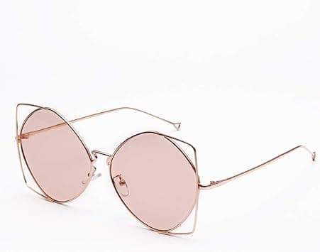 Alloy Imperfect Brown Lens Sunglasses Personalized Cat-eye Style Glasses Perforated Sunglasses for Women (Color : Coffee) on Amazon.ae - Price Tracker