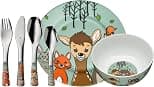 WMF Waldfreunde Children's Cromargan Polished Stainless Steel Cromargan Cromargan Cromargan 6-Piece Cromargan Dishwasher-Safe Set - متتبع أسعار Amazon.ae