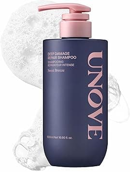 UNOVE Deep Damage Shampoo 500ml/16.91fl.oz | Nourishing Shampoo for Dry, Curly, and Color-Treated Hair | Keratin-PF Care for Softness and Shine | Deep Cleansing, Hydrating, and Oil Control on Amazon.ae - Price Tracker