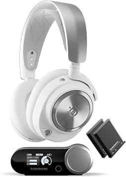 SteelSeries Arctis Nova Pro Wireless Multi-System Gaming Headset - Neodymium Magnetic Drivers - Active Noise Cancellation - Infinity Power System - ClearCast Gen 2Mic - PC, PS5, Switch, Mobile - White on Amazon - Best Deal Finder