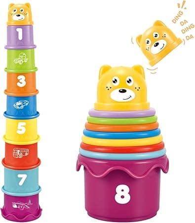 Baby Stacking Nesting Cups Toys, Montessori Toys for 1 Year Old, Color Shape Sensory Toys, Boys &amp; Girls Gifts for Toddlers on Amazon.ae - Price Tracker