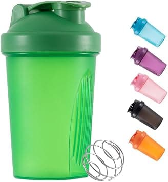 DDSHUN Shaker Bottle For Protein Powder Mixed Plastic Workout Water Bottle 400 ml with Mixball Non-Leak Cap Shaker Cups for Fitness Sports Gym Supplement Drinks Bottles (Green) على Amazon.ae - متتبع الأسعار