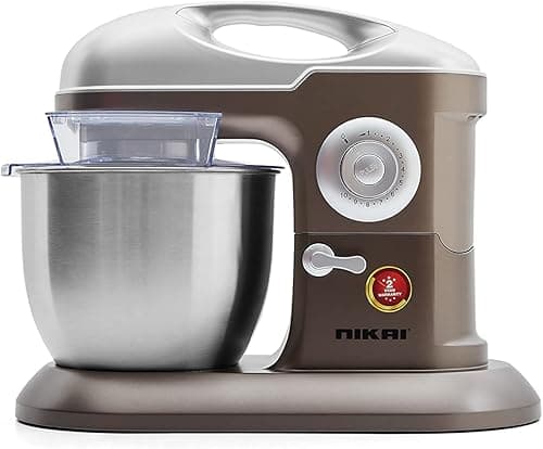Nikai Kitchen Stand Mixer Machine, 1000W Power, 6.5L Large Capacity, St Steel Bowl, 3 Mixing Blades, 10 Speed Settings for Perfect Baking Results, Easy Mixing & kneading - NSM650A - 2 Years Warranty on Amazon.ae - Price Tracker