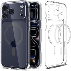 Spigen Ultra Hybrid MagFit designed for iPhone 17 Pro Max case cover [MagSafe compatible] (2025) - Clear Graphite - Amazon.ae Price Tracker