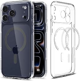 Spigen Ultra Hybrid MagFit designed for iPhone 17 Pro Max case cover [MagSafe compatible] (2025) - Clear Graphite - Amazon.ae Price Tracker