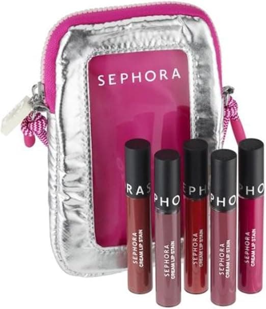 SEPHORA Favorites Limited Edition Moving Lights 5 Cream Lip Stain Set Plus Limited Edition Pouch on Amazon.ae - Price Tracker