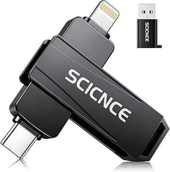 512GB Phone Flash Drive Photo Stick, USB Memory Stick for Photo Video Backup & Storage, No APP Required, Compatible with iPhone iPad Android PC, Space Gray على Amazon.ae - متتبع الأسعار