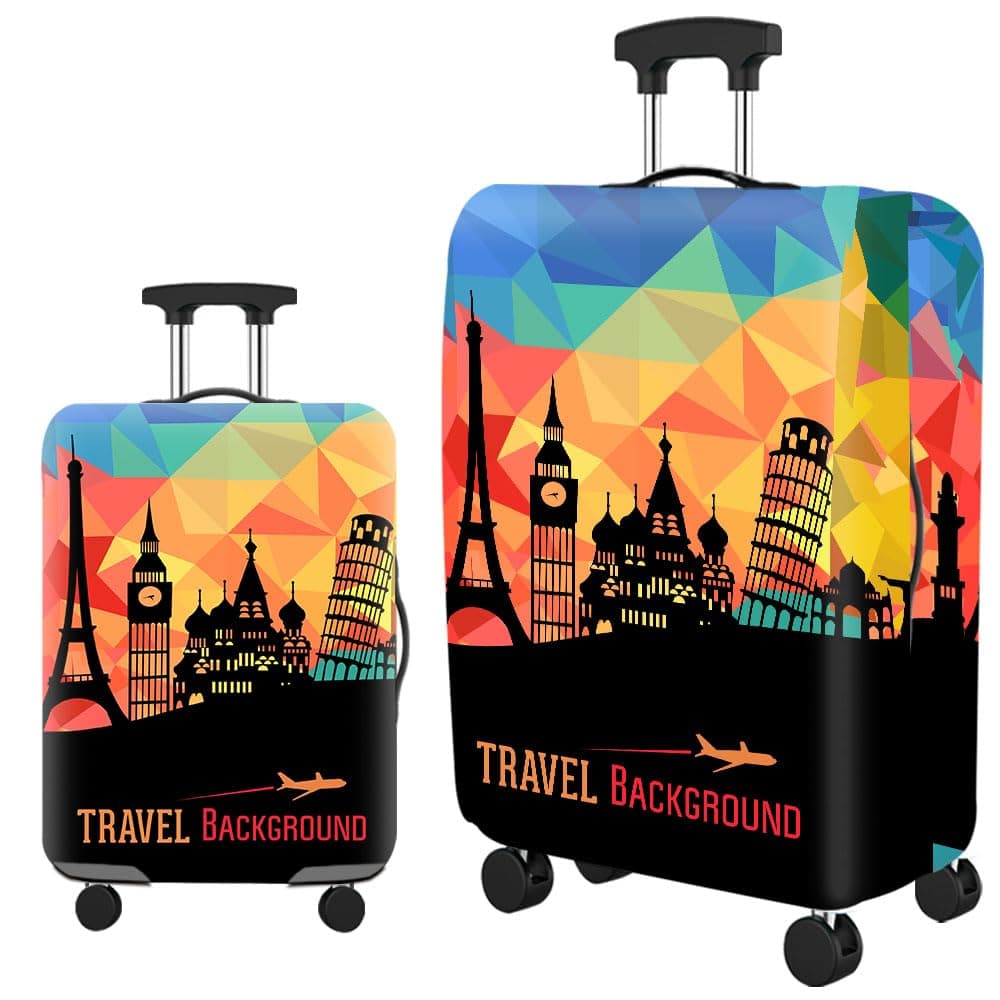 Luggage Cover Protector, Spandex Suitcase Cover | Washable, Anti-Scratch Travel Gear for 18-32 Inch Bags on Amazon.ae - Price Tracker