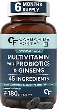 Carbamide Forte Multivitamin for Men&Women | Multivitamin with Probiotics & Ginseng | 180 Multi vitamin Tablets - 6 Months Supply on Amazon.ae - Price Tracker
