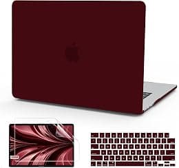 B BELK for MacBook Air 13 inch Case M5 2026 2025-2022 M4 M3 M2, Marsala Red - دليلك لأفضل العروض