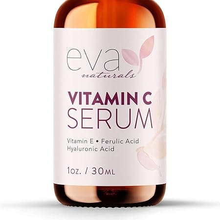 Eva Naturals Vitamin C Serum 20% for Face Anti-Aging Formulation with Ferulic & Hyaluronic Acid Vitamin E on Amazon.ae - Price Tracker