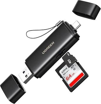 UGREEN USB C SD TF 4.0 Card Reader Memory Card Reader Dual Slot OTG Adapter | USB A+USB C,Dual Micro SD/SD+TF reader, OTG typeC for phones,Aluminum dustproof,No driver,Supports iPhone 17/Android/Windows on Amazon.ae - Price Tracker
