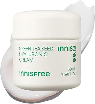 innisfree Green Tea Seed Hyaluronic Acid Cream With Barrier Boosting Complex and Ceramide, Korean Hydrating Face Moisturizer and Balancing Cream على Amazon.ae - متتبع الأسعار