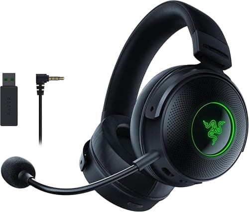 Razer Kraken V3 Pro Wireless Gaming Headset: Haptic Technology, HyperSense, Passive noise cancellation, USB-A Wireless (2.4GHz), 3.5mm Analog, For PC, PS4, PS5, Nintendo Switch, Mobile, Xbox - Black on Amazon - Best Deal Finder