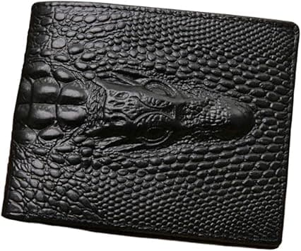 Crocodile Skin Wallet Men Genuine Leather Small Zipper Short Men Wallets Credit Card Holders Coin Pocket Purse Alligator Card Wallets For Women, on Amazon.ae - Price Tracker