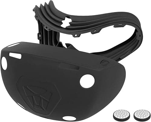 Geekria Silicone Cover Compatible with PlayStation VR2, VR Headset Helmet Full Wrap Protective Sleeve Glasses Gaming Accessories (Black) on Amazon.ae - Price Tracker