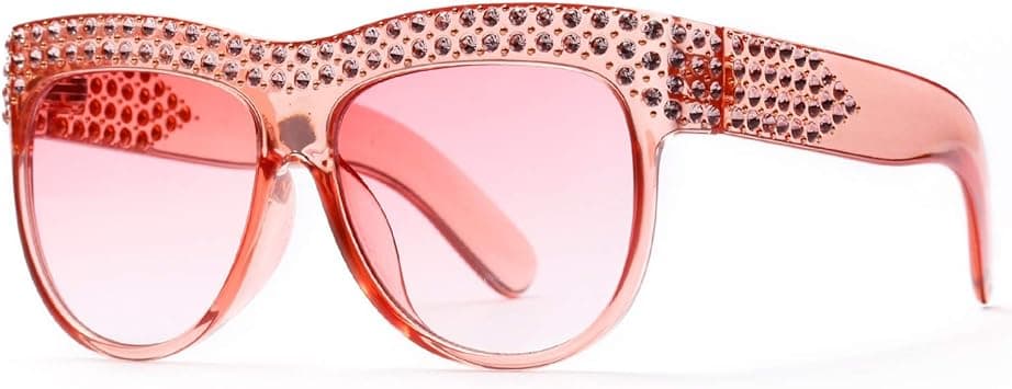 Diamond-encrusted Big Box Sunglasses Style Fashion for Party Banquet Decoration Sunglasses for Women (Color : Pink) on Amazon.ae - Price Tracker