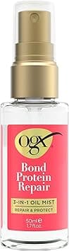 OGX Repair & Protect Bond Protein Repair 3-in-1 Oil Mist, Hair Oil Protects Dry, Damaged Hair Against Frizz, Strengthens & Maintains Shine, Hair Mist Formulated without Parabens, 1.7 oz on Amazon.ae - Price Tracker
