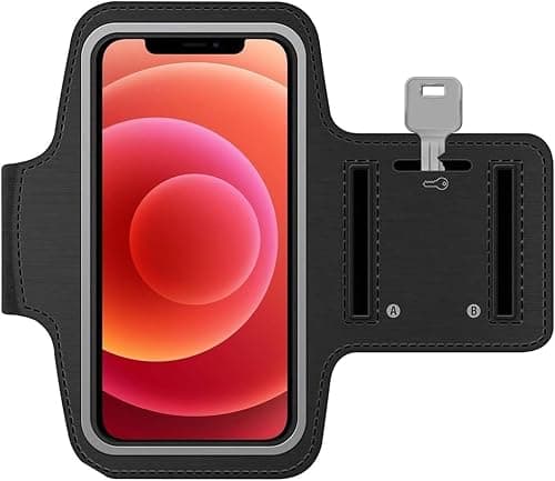 Sports Phone Armband for iPhone 17/16/15/14/13 Pro Max & Smartphones up to 6.8” – Adjustable Running Phone Holder with Key Pocket, Sweat-Resistant Gym Arm Band for Workout, Cycling & Hik on Amazon.ae - Price Tracker