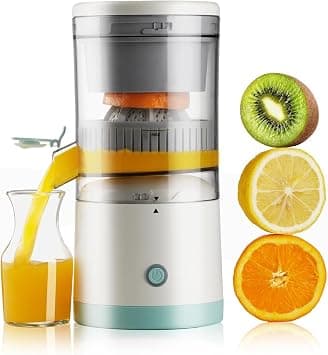 Electric Juicer, BPA-Free Electric Citrus Juicer Rechargeable, Portable Juicer for Orange, Lemon, Grapefruit, Grapefruits with Easy Pour Spout, with New Ultra-Powerful Motor for Effortless Juicing on Amazon.ae - Price Tracker