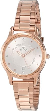 Titan Karishma Analog Silver Dial Women's Watch-2628WM01 على Amazon.ae - متتبع الأسعار