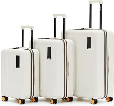 Luggage Set of 3|40L+65L+100L|German Makrolon Polycarbonate Hardshell|TSA Lock|Silent Ninja Wheels|YKK Zippers|Best for Family Trips|Mokobara Transit Luggage|White(Still Loading Brownray 2.0) on Amazon.ae - Price Tracker